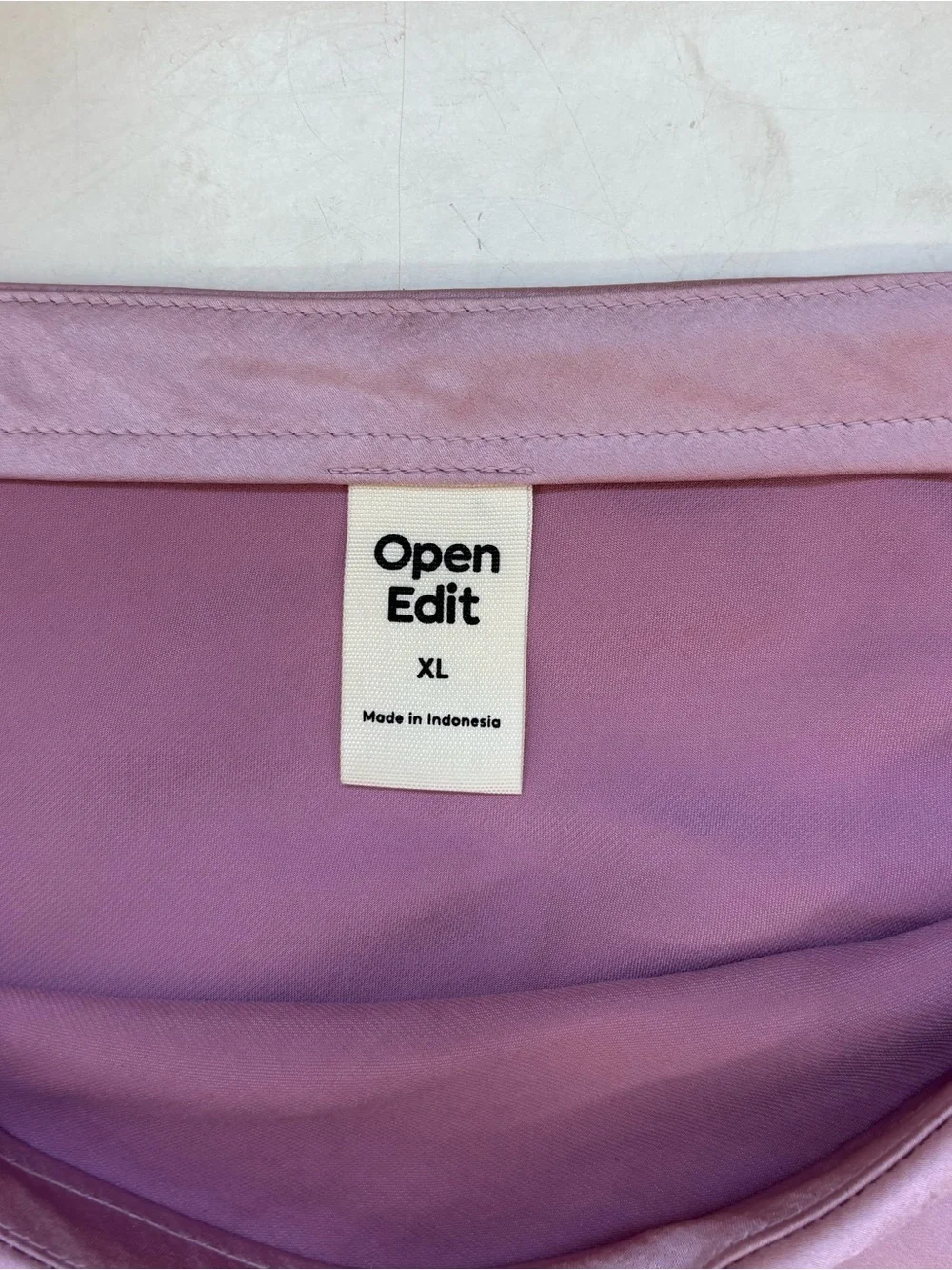 Open Edit Size XL Pink Satin Maxi Skirt Feminine Fairy Whimsy Coquette Romantic